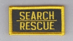 SEARCH RESCUE Tab patch Gold on Dark Green
